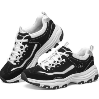 斯凯奇 清仓 奥利奥熊猫老爹鞋 秋冬款 88888250-BKW