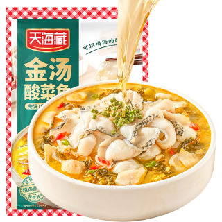 天海藏 金汤酸菜鱼430g/袋 甄选活黑鱼生鲜 鱼片加热即食预制菜   酸菜鱼430g*3袋
