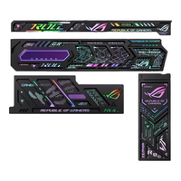 华硕（ASUS）创世神机箱 外观/E-ATX机箱/机箱电源散热器套装/铝合金骨架/双420水冷/GR701/双C口优化版 磁吸灯板4件套（不含机箱送集线器）