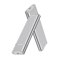 金士顿（Kingston） 移动固态硬盘 迷你PSSD 高速USB3.0电脑外置金属移动硬盘 银色定制tpc线+转换头【内容留言或发客服】 500GB