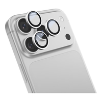 蓝猩先生适用苹果17Promax镜头膜 iPhone17pro后摄像头膜99增透高清防刮耐磨手机保护膜 银色