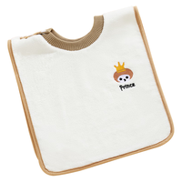 贝谷贝谷儿童洗漱巾婴儿防吐奶水围嘴围兜速干吸水口水巾洗脸刷牙隔水毛巾 咖冠小萌卫洗漱巾