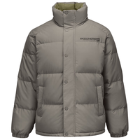 斯凯奇 中性秋冬季防风宽松梭织短款羽绒外套轻薄L425U008 铁褐色/05QR XL