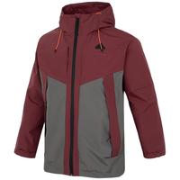 adidas 连帽保暖拼接梭织夹克男装上衣休闲运动外套 偏大一码