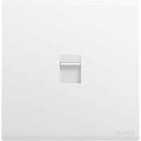 legrand 罗格朗 开关插座 简悦系列陶瓷白色 86型插座 一位超五类电脑网络插座