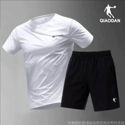 乔丹 运动套装男士2025夏季新款短袖短裤两件套