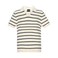限尺码：Massimo Dutti 男式纯棉极简舒适条纹文艺慵懒透气套头衫针Polo衫
