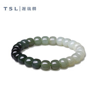 谢瑞麟（TSL）国潮和田玉系列玉手串新中式渐变圆珠玉石手串女BF004 和田玉手串