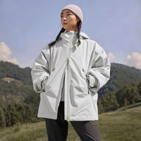 adidas 防水透湿鹅绒 灰色 M 三合一冲锋衣