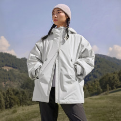 adidas 防水透湿鹅绒 灰色 M 三合一冲锋衣