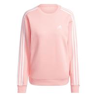adidas休闲加绒加厚圆领卫衣套头衫女装阿迪达斯官方轻运动 粉色 XL