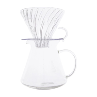 HARIO V60系列 S-VGBK-02-T 手冲咖啡套装 600ml 透明