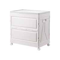 得力（deli）【巨能装-】折叠特大号收纳箱 衣服被子整理箱玩具收纳储物柜