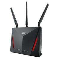 ASUS 华硕 RT-AC86U 双频2900M 家用千兆Mesh无线路由器 Wi-Fi 5 两个装 黑色