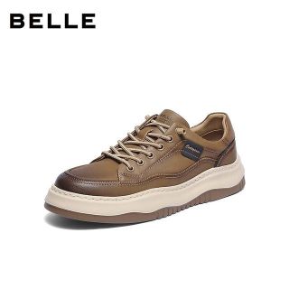 百丽 高端头层皮厚底增高休闲工装鞋A2159CM5（第二件半价）