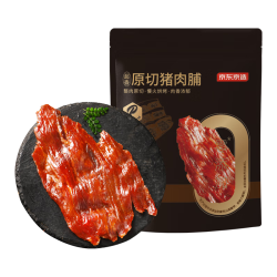 京东京造 原切猪肉脯500g 特级品质0添加防腐剂0添加着色剂年货 国标特级原切肉脯500g