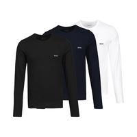 HUGO BOSS 男士混色3件装圆领打底衫舒适透气长袖男装