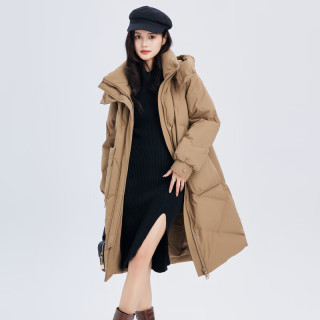 值友专享：雪中飞 女士中长款羽绒服百搭时尚休闲气质大口袋保暖舒适 X30143170F-1