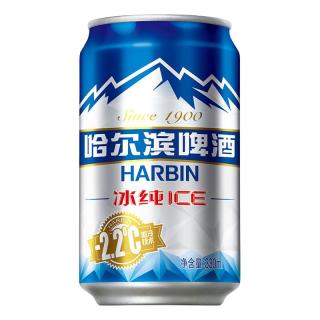  哈尔滨啤酒 HARBIN啤酒 冰纯 ice啤酒 330ml*24听