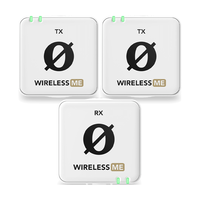 RODE 罗德Wireless ME 一拖一/一拖二无线领夹小蜜蜂麦克风 相机手机短视频vlog直播采访收音话筒 白色【双人用一拖二】手机相机电脑用