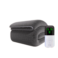 长城润滑油 长城电热毯 高档多功能舒适电褥子 灰色短毛绒180cm*90cm