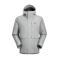 凯乐石（KAILAS）定日升级版冲锋衣男FILTERTEC2L防水防风透气耐磨户外外套 KG2511119浅云灰【FLT防风防水】 2XL