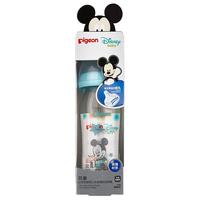 Pigeon 贝亲 Disney自然实感系列 AA153 玻璃彩绘奶瓶 240ml 米奇宝宝小鸭款 3月+