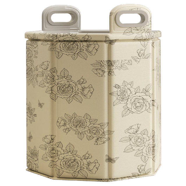 HOUYA 泡脚袋带支撑板可折叠泡脚桶带提手家用洗脚盆到小腿足浴桶 带支撑可折叠速开