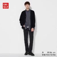 优衣库男装修身牛仔裤/水洗产品休闲长裤470530 09 黑色 3