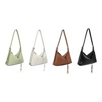 DISSONA【AW25】迪桑娜回声系列软皮腋下包hobo包真皮女包单肩斜挎包 中号-浅绿色(吊牌价:1998)