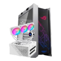 华硕(ASUS)ROG GX601太阳神机箱白色 台式机组装电脑机箱 电竞主机ROG全家桶机箱 太阳神601+雷鹰850W+吹雪360ARGB