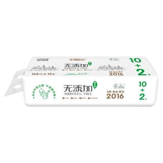 幸福阳光sunelement 无添加系列 无芯卷纸 3层*168g*12卷