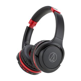 audio-technica 铁三角 ATH-S200BT 耳罩式头戴式蓝牙耳机 黑红色