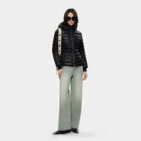 PINKO【圣诞】女士短款秋冬保暖抗寒日常通勤羽绒服外套 黑色 L