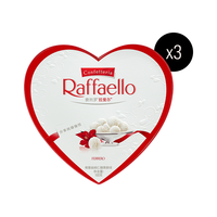 Raffaello 费列罗拉斐尔 椰蓉扁桃仁糖果酥球 100g*3盒 心形礼盒装