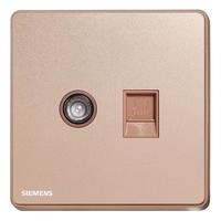 SIEMENS 西门子 arina睿致系列 5UH81353NC04 电视+电脑插座 玫瑰金