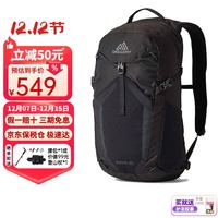 格里高利 户外背包 NANO蜂鸟系列登山双肩包 男女徒步旅行轻量背包 20L 黑色