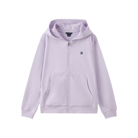 E·LAND KIDS童装男女童卫衣外套2025年秋季新品学院风连帽开衫 Purple紫色/75 1