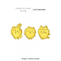 周大福 chiikawa联名吉伊卡哇哈奇喵乌萨奇足金黄金红包金章多款
