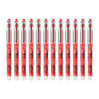 PILOT 百乐 BL-P700 拔帽中性笔 红色 0.7mm 12支装