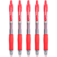 PILOT 百乐 BL-G2-7 按动中性笔 红色 0.7mm 6支装