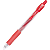 PILOT 百乐 BL-G2-38 按动中性笔 红色 0.38mm 6支装