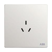 ABB 轩致系列 10A三孔插座 雅典白