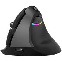 DeLUX 多彩 M618mini 2.4G蓝牙 双模无线鼠标 4000DPI RGB 经典黑