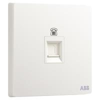 ABB 轩致系列 电话插座 雅典白