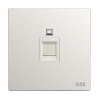 ABB 轩致系列 六类电脑插座 雅典白