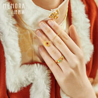 诗普琳黄金戒指 古法黄金花丝女戒足金戒指女款自戴圣诞 15号圈口约5.32g