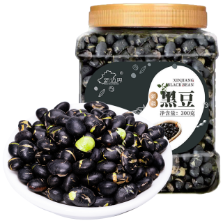 新边界 新疆炒黑豆300g 坚果炒货 每日坚果香酥熟黑豆盐焗休闲零食