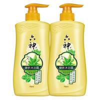 六神 中草药除菌建肤系列 艾叶健肤沐浴露 清凉型 750ml*2
