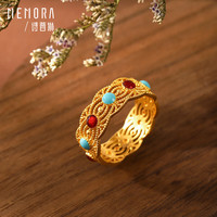 诗普琳 古法黄金花丝女戒 5.31g 15号圈口